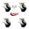 Service Caster 5 Inch Kingpinless Phenolic Wheel Caster Brakes 2 Swivel Locks SCC, 4PK SCC-KP30S520-PHR-SLB-BSL-2-SLB-2 - alternate 5